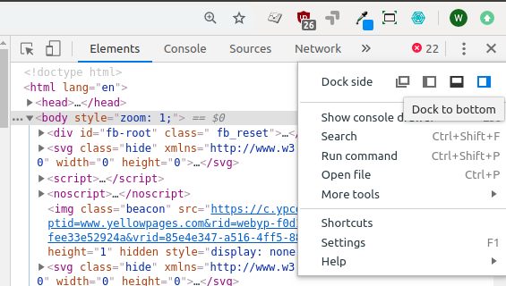 Open Web Scraper Bottom Move