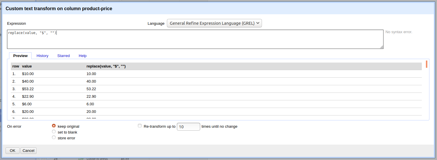 Data-Transformation-With-Open-Refine-Deleting-Strings-Web-Scraper-Blog