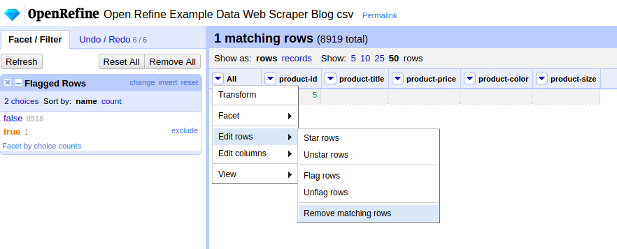 Remove-All-Matching-Rows-Facet-By-Flag-Web-Scraper-Open-Refine-Blog